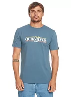 Koszulki męskie - Quiksilver Koszulka męska Basic Blue S - miniaturka - grafika 1
