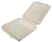 Opakowania gastronomiczne - Menu Box z trzciny cukrowej BIO 228x230x80mm, 50 sztuk - miniaturka - grafika 1