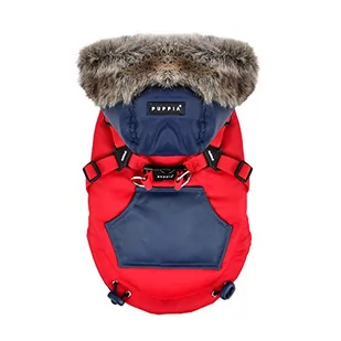 Puppia Płaszcz dla psa Orson - czerwony - L - Płaszcze damskie - miniaturka - grafika 1