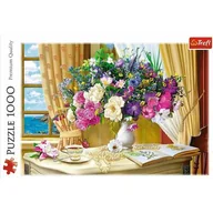 Puzzle - Trefl Puzzle 1000 Kwiaty o poranku - miniaturka - grafika 1