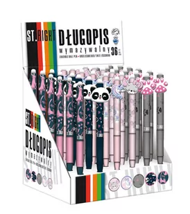 St.Right, Długopis wymazywalny automatyczny z ergonomicznym uchwytem dziewczęcy, mix wzorów - Długopisy - miniaturka - grafika 1