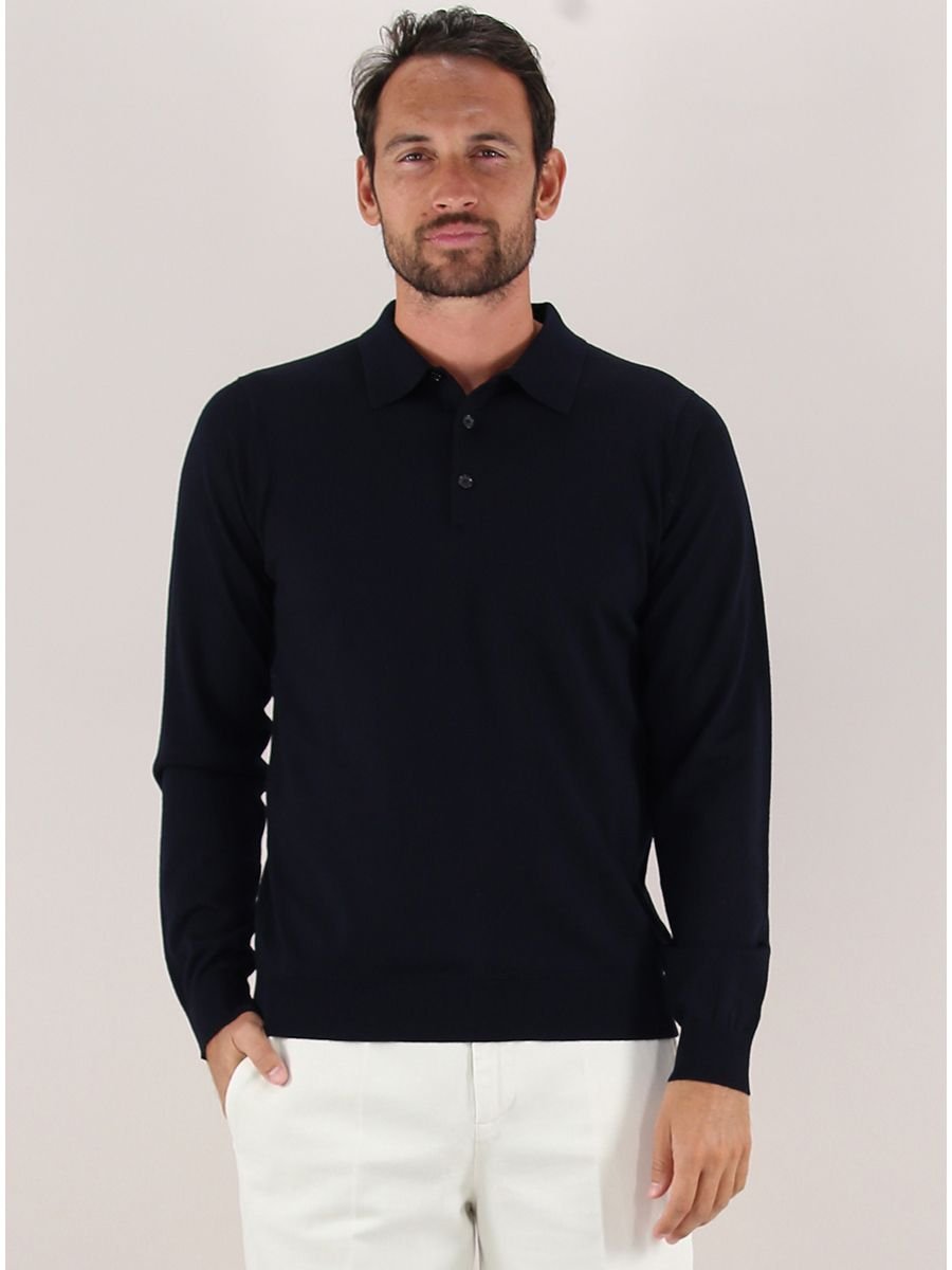 bluzka męskie jeordie's 30621 polo merinos 400 bleu