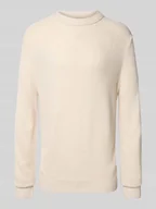 Swetry męskie - Sweter z dzianiny z okrągłym dekoltem model ‘ROY’ - miniaturka - grafika 1