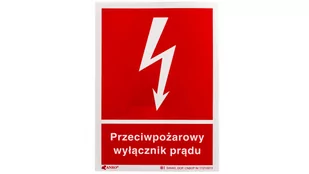anro Naklejka ostrzegawcza /Przeciwpożarowy wyłącznik prądu 150x205/ 31P/F1/FS 31P/F1&quot;FS - Kanały kablowe - miniaturka - grafika 1