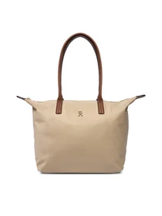 Tommy Hilfiger Torebka Popette Tote AW0AW17711 Brązowy - Torebki damskie - miniaturka - grafika 1