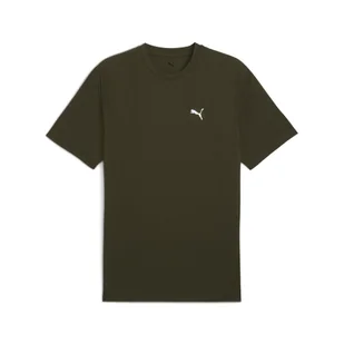 Męska koszulka Evostripe PUMA Dark Olive Green - Koszulki sportowe męskie - miniaturka - grafika 1