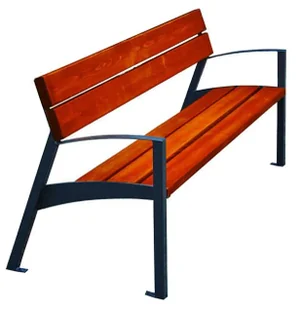 Ławka parkowa 180 cm M2-G41 - Ławki ogrodowe - miniaturka - grafika 1