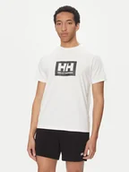 Koszulki męskie - Helly Hansen T-Shirt Box 54597 Biały Regular Fit - miniaturka - grafika 1