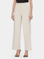 Spodnie damskie - Vero Moda Spodnie materiałowe 10296830 Écru Relaxed Fit - miniaturka - grafika 1