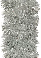 Ozdoby bożonarodzeniowe - Łańcuch choinkowy girlanda srebrna - 180 x 10 cm - 1 szt. - miniaturka - grafika 1