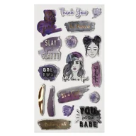 Artykuły biurowe - incood. Naklejki Fight like a girl 17 szt. - miniaturka - grafika 1