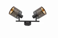Lampy ścienne - Tuluza - listwa 2 płomienna czarna 840502-02 - miniaturka - grafika 1