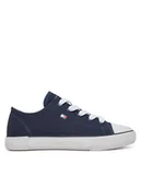Buty dla chłopców - Tommy Hilfiger Trampki T3X9-33846-0890 M Niebieski - miniaturka - grafika 1