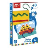 Zabawki kreatywne - Apli Kids Zestaw do przewlekania - miniaturka - grafika 1