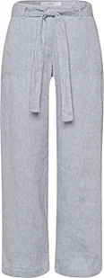 BRAX Damskie spodnie w stylu Maine S skrócone lniane spodnie, szary melanż, 40W / 30L - Spodnie damskie - miniaturka - grafika 1