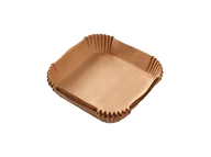 Akcesoria i części AGD - Wkład papierowy do frytkownicy KOENIC KAFP-2020 100szt. 20x20cm Brązowy - miniaturka - grafika 1