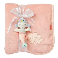 Koce i narzuty dla dzieci - Kocyk z maskotką, Syrenka  z kolekcji: Morze - miniaturka - grafika 1