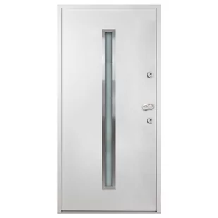 Aluminiowe drzwi zewnętrzne, białe, 110 x 207,5 cm - Drzwi zewnętrzne - miniaturka - grafika 4