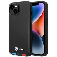 Etui i futerały do telefonów - BMW Nakładka do iPhone 14 6,1" BMHCP14S22PTDK czarna M HC PU Hot Stamp Tricolor - miniaturka - grafika 1
