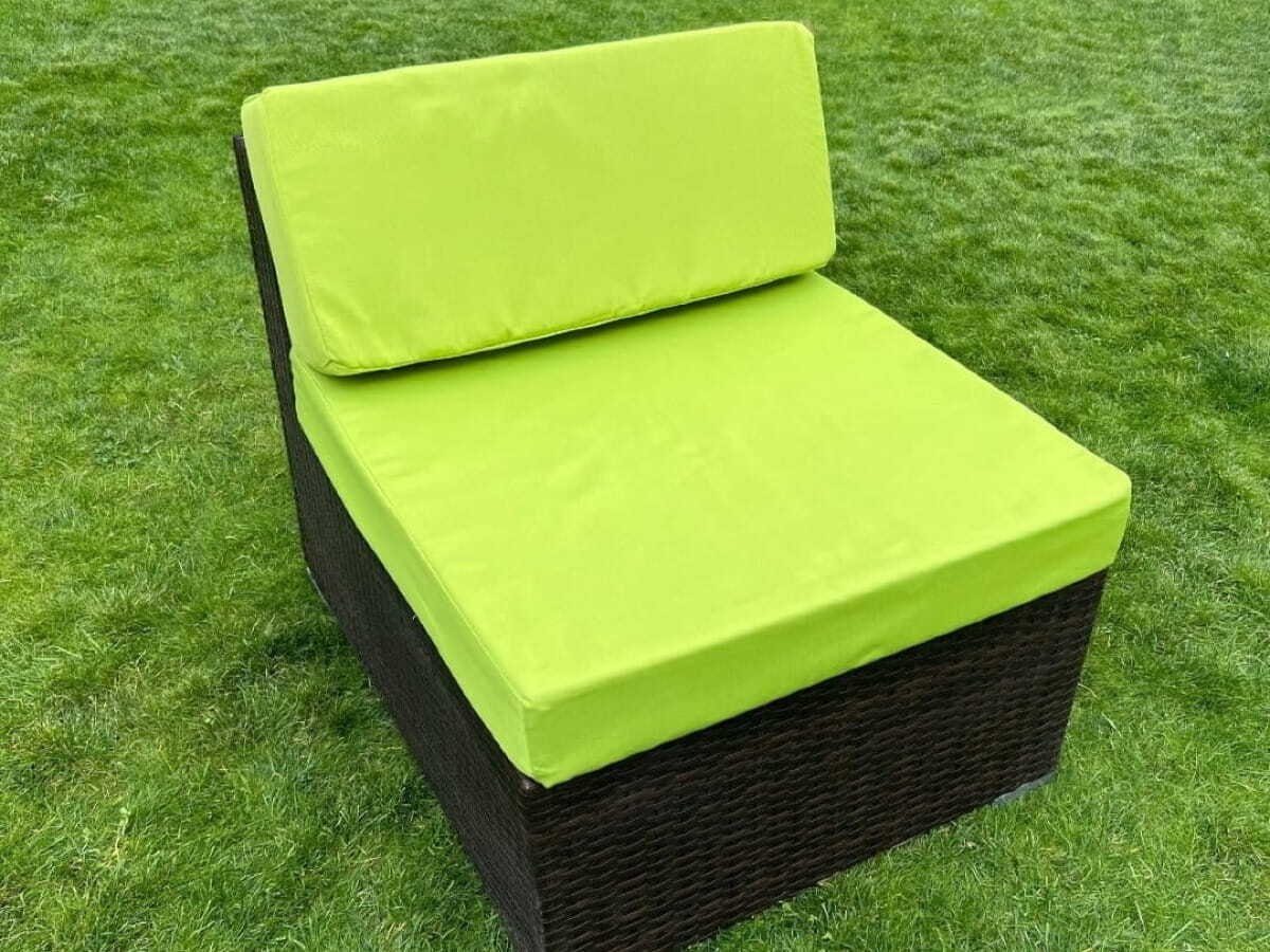 Setgarden Komplet poszewek na poduszki mebli ogrodowych 70x70 i 70x30 siedzisko + oparcie zielony