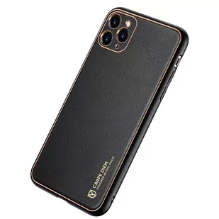 Dux Ducis Yolo eleganckie etui pokrowiec ze skóry ekologicznej iPhone 12 Pro czarny - Etui i futerały do telefonów - miniaturka - grafika 2