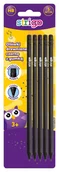 Ołówki - Strigo, Ołówki czarne z gumka x5 - miniaturka - grafika 1