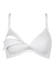 Naturana Biustonosz w kolorze białym do karmienia - Biustonosze ciążowe - miniaturka - grafika 1