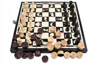 Gry planszowe - Szachowarcaby DREWNIANE Dziecięce 26 cm ZWIERZĄTKA - miniaturka - grafika 1