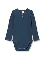 Śpiochy dla niemowląt - Müsli by Green Cotton Body and Toddler chłopięce wafle Rib Body and Toddler Sleepers, Midnight, 98 cm - miniaturka - grafika 1