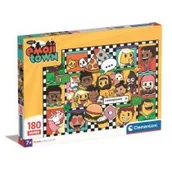 Puzzle - Clementoni Puzzle 180el Emoji Town 29066 - miniaturka - grafika 1