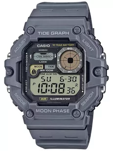 Zegarek ZEGAREK MĘSKI CASIO Digital Moonphase WS-1700H-8AV + BOX - Zegarki męskie - miniaturka - grafika 1
