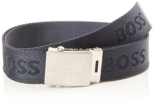 BOSS Męski pasek Icon-Ro-J_Sz35, granatowy410, 90, Navy410 - Paski - miniaturka - grafika 1