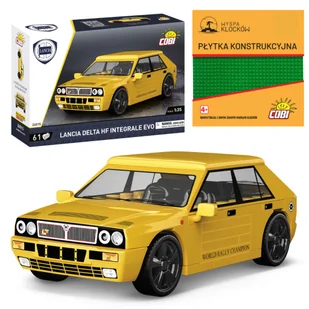 Cobi 24515 Samochód  Lancia Delta HF Integrale EVO 1991 LANCIA 61 El. + PŁYTKA - Klocki - miniaturka - grafika 1