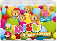 Papier toaletowy - Papier toaletowy 24R MIŚKI 2W MIX - 24 Rolki - miniaturka - grafika 1