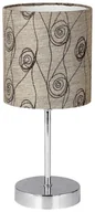 Lampy stojące - Candellux Lampka nocna EMILY 41-26729 abażurowa Lampa stołowa wzorki beżow - miniaturka - grafika 1