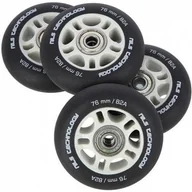 Akcesoria do skatingu - Nils EXTREME PU 76x24 82A CZARNE MATOWE (4 szt.) + ABEC-9 (8 szt.) ZESTAW EXTREME - miniaturka - grafika 1