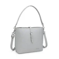 Torebki damskie - Beżowa Torebka Damska na Ramię Shopper LUIGISANTO Skóra Ekologiczna - miniaturka - grafika 1