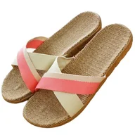 Klapki i japonki damskie - Słomiane Lekkie Klapki Domowe Ogrodowe 35/36 - miniaturka - grafika 1