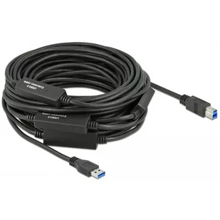 Delock Kabel USB 3.1 Gen1 USB-A M USB-B M 20m czarny aktywny - Kable komputerowe i do monitorów - miniaturka - grafika 1