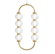 Lampy sufitowe - Kulista lampa zwieszana Amulet MOD555PL-L11G3K Maytoni LED 16W 3000K złoty przezroczysty - miniaturka - grafika 1