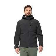 Kurtki męskie - Męska kurtka polarowa Jack Wolfskin KAMMWEG PILE FZ M phantom - S - miniaturka - grafika 1