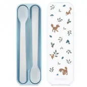 Sztućce dla dzieci - Mepal Łyżki do karmienia Mio Forest Friends 108032065408 2 szt. - miniaturka - grafika 1