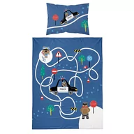 Pościel dla dzieci - Pościel niemowlęca, policja, 90 x 120 cm, niebieska - miniaturka - grafika 1
