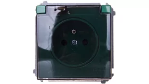 Kontakt Simon Simon Basic Gniazdo hermetyczne pojedyncze z/u 16A IP44 z przesłoną torów i klapką dymną zielone BMGZ1Bz.01/33a WMUW-53111x-Z021 0001-00000-65058 [4353510] - Gniazdka elektryczne - miniaturka - grafika 1