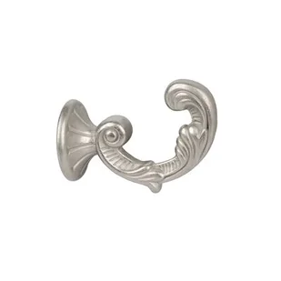 Haczyk metalowy ozdobny satyna nikiel 30 mm Bojanek - Akcesoria do wystroju okien - miniaturka - grafika 1