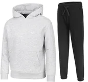 Dresy męskie - 4F OCIEPLANY DZIEWCZÄCY DRES KOMPLET BLUZA SPODNIE / rozm 146 - miniaturka - grafika 1