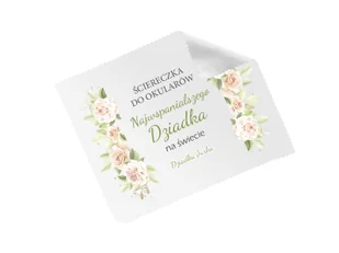 Ściereczka do okularów z imieniem na dzień dziadka - 1 szt. - Akcesoria do okularów - miniaturka - grafika 1