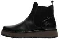Botki damskie - Fly London RAWI131FLY Damskie botki, czarne, 39 EU, Czarny, 36 EU - miniaturka - grafika 1