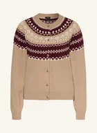 Swetry damskie - Joop! Kardigan Kloda beige - miniaturka - grafika 1