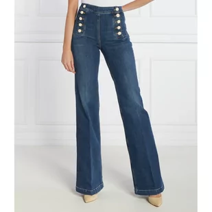 Elisabetta Franchi Jeansy | flare fit - Spodnie damskie - miniaturka - grafika 1